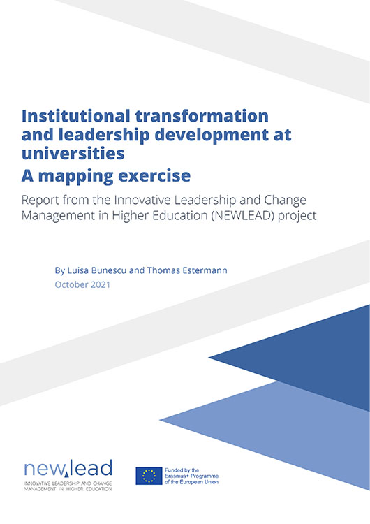 Institutional transformation and leadership development at universities. A mapping exercise