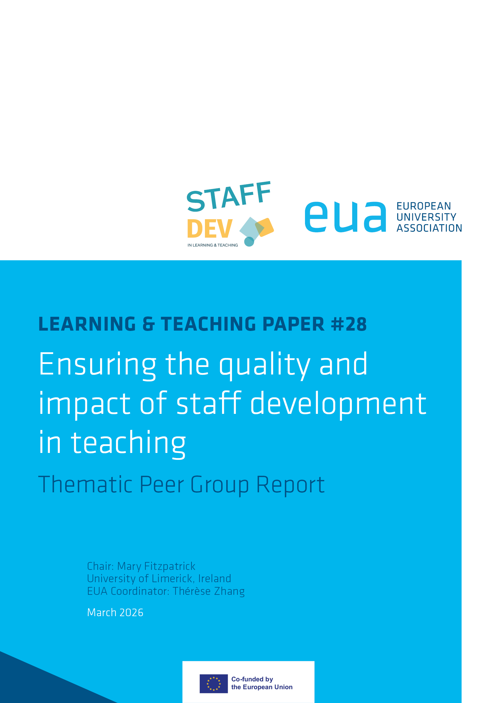 Ensuring the quality and impact of staff development in teaching