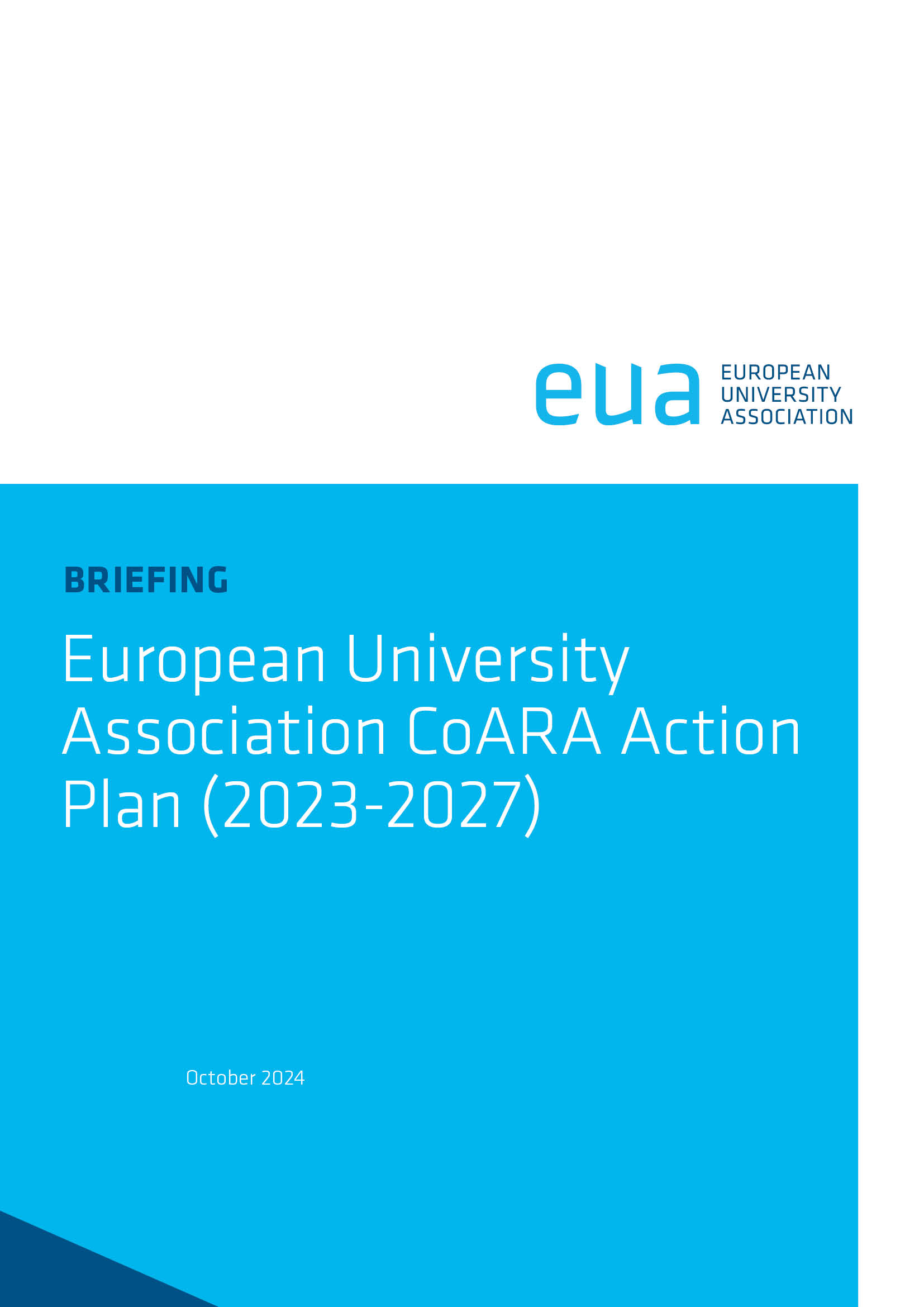 European University Association CoARA Action Plan (2023-2027)