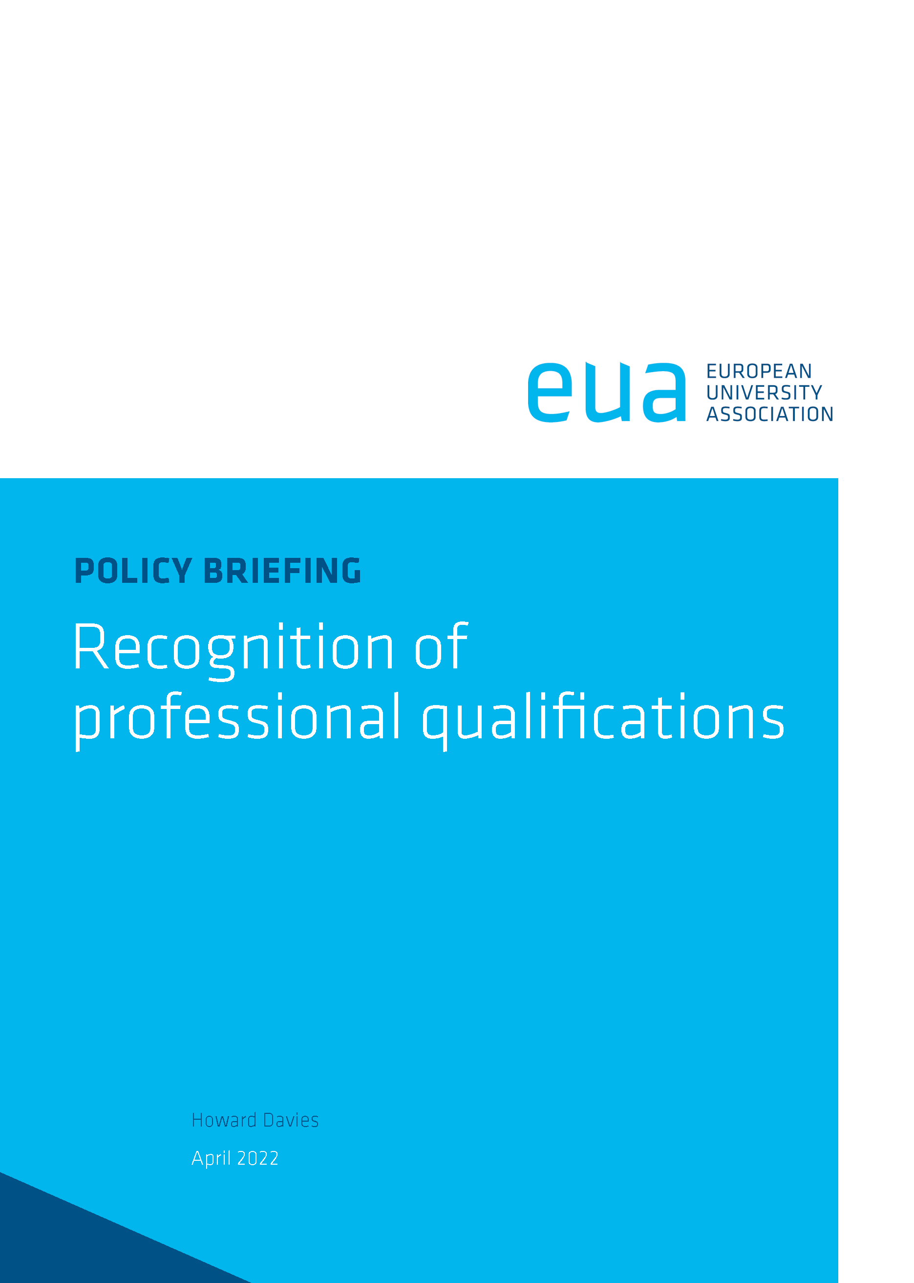 Recognition of professional qualifications April 2022