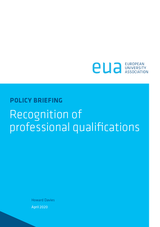 Recognition of professional qualifications April 2020