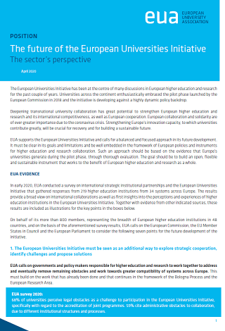 The future of the European Universities Initiative