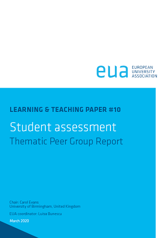 Student assessment: Thematic Peer Group Report