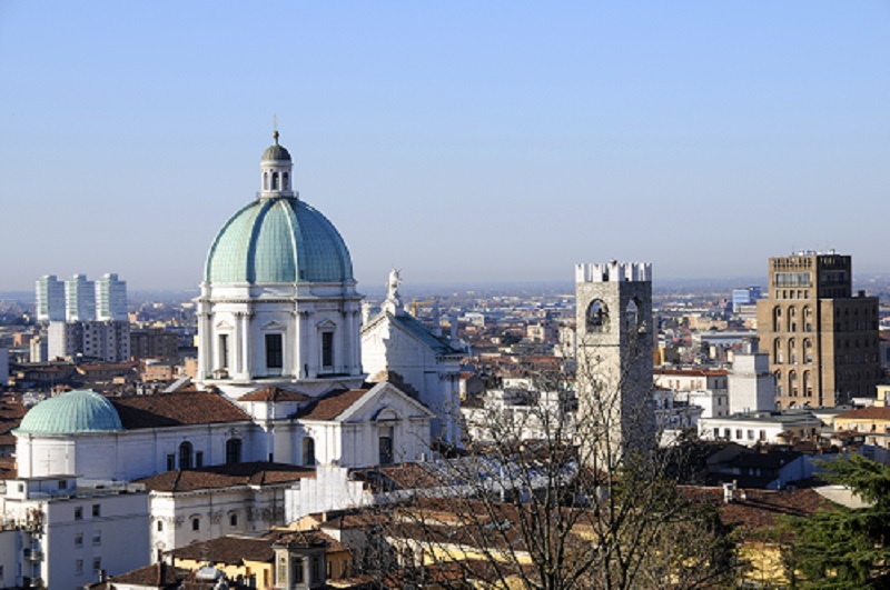 Brescia city view from castle resized
