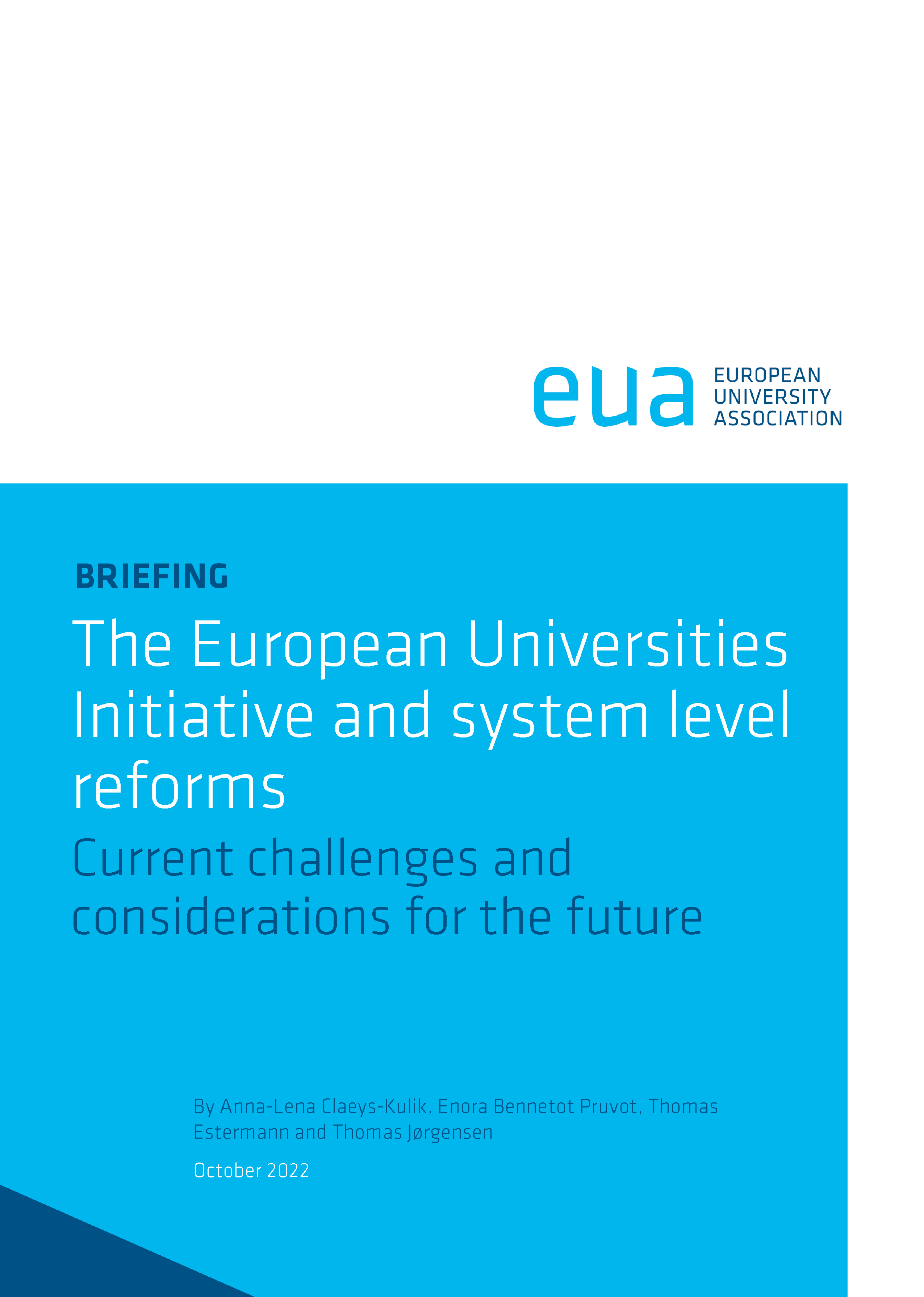 The European Universities Initiative and system level reforms
