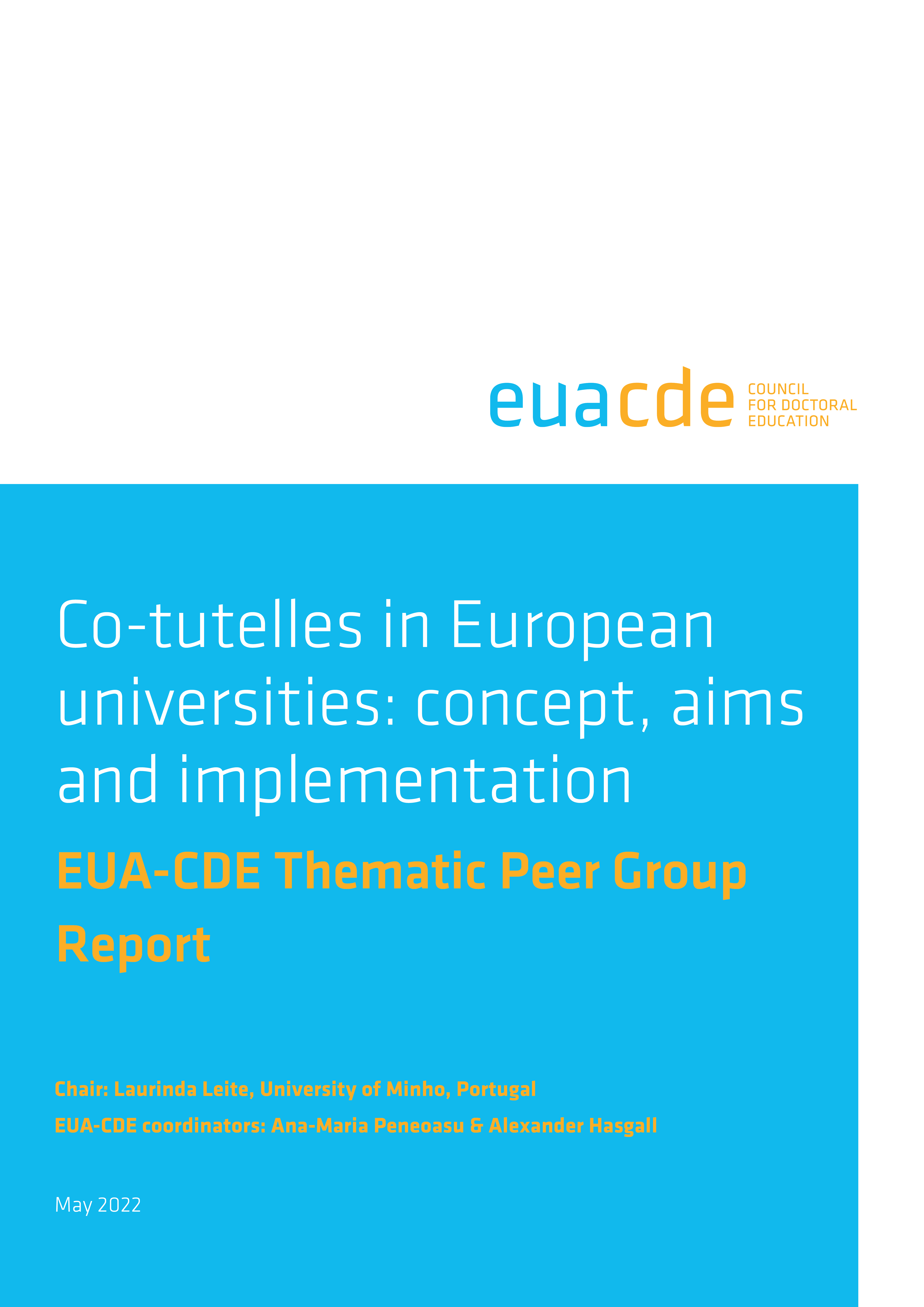 Co-tutelles in European universities: concept, aims and implementation