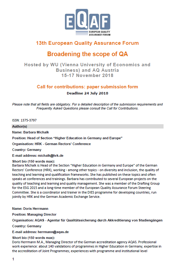 Changes in the German Accreditation System - A new equilibrium between universities, agencies and the German Accreditation Council