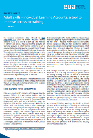 Adult skills - Individual Learning Accounts: a tool to improve access to training