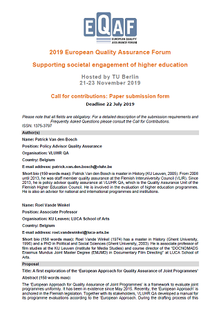 A first exploration of the ‘European Approach for Quality Assurance of Joint Programmes’