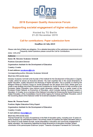 Could We Create a European Framework for Community Engagement in Higher Education?